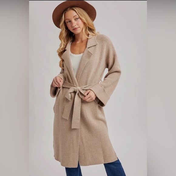 Bluivy Jackets & Blazers - LAST ONE!! Effortless Knitted Trench Coat